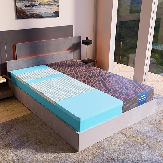 SleepyHug SnowFlexGRID Ortho SpineX Plus 8 Inch Mattress for Back Pain Relief