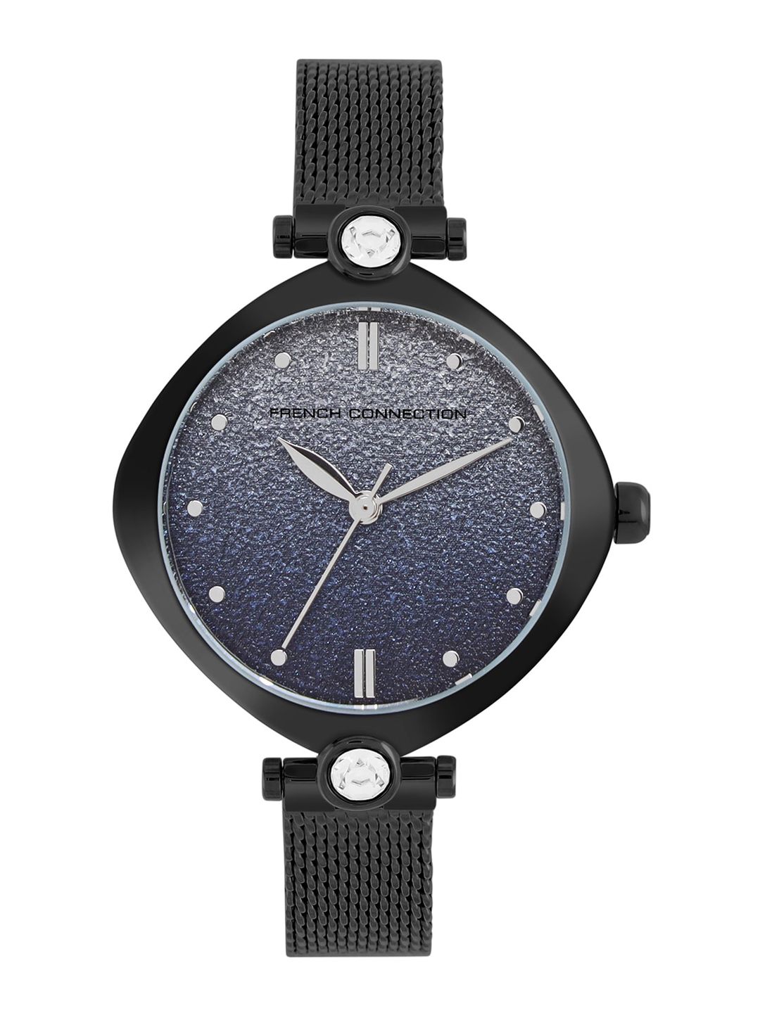 Women Embellished Dial & Stainless Steel Analogue Watch FCP45BM