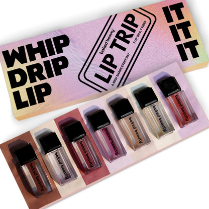BAKED BEAUTY Lip Trip Lip Oils with Hydrating & Long Lasting Formula, Pack of 7 (14 ml, Multicolor)