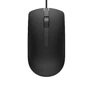 Dell MS116 Wired Optical Mouse - High Precision 1000DPI Sensor, USB Connectivity