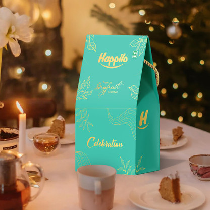Happilo Celebrations Diwali Gift Pack | Premium Dry Fruits Hamper | Robin | Sweets Assorted Nuts (1 x 230 g)