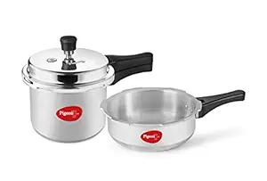 Pigeon By Stovekraft Favourite Aluminium Pressure Cooker Mini Combo