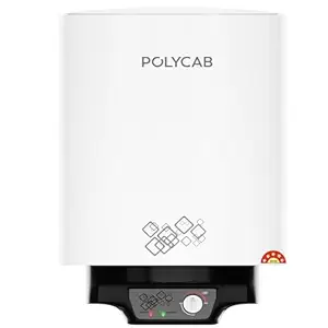 POLYCAB Celestia 5-Star 25L Water Heater (Geyser) | 5-yr tank & 2-yr product warranty | Temperature Control Knob | Enhanced Safety, Rust Proof Tank | Efficient Heating【White】