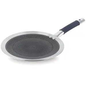 Classic Steels Hexa Comb Roti Tawa 26cm - 2.5mm Thick | Non-Stick Triply Stainless Steel Roti Tawa for Roti, Chapati, Paratha