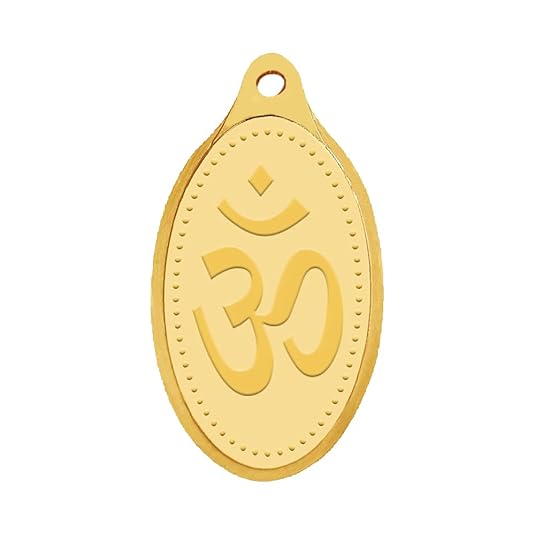 WHP Jewellers 24kt (999) 1.5 gram OM Yellow Gold Om Pendant