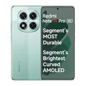 Redmi Note 14 Pro 5G Ivy Green 8GB RAM 256GB Storage|50 MP Sony Camera Setup|Corning Gorilla Glass Victus 2 | 1.5K 3D Curved AMOLED | Mediatek Dimensity 7300- Ultra