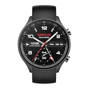 OnePlus Watch 2R with Wear OS 4 by Google, Snapdragon W5 Chipset, Upto 100hrs Battery Life, 1.43'' AMOLED Display, 100+ Sports Mode, Dual Frequency GPS, 5 ATM, IP68 & BT Calling [Gunmetal Gray]