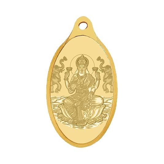 WHP Jewellers 24kt (999) 1.5 gram Goddess Lakshmi Yellow Gold Lakshmi Pendant