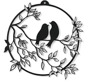 Camin Stylish Birds with Tree Branch Wooden Wall Art | Wall Hanging