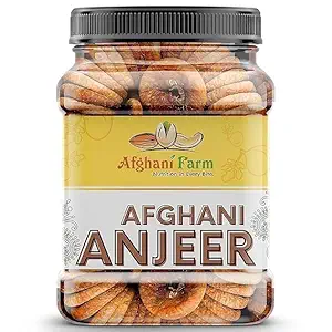 Afghani Farm Dried Anjeer (Figs) | Naturally Sweet & Fiber-Rich | No Added Sugar | Healthy Snack for All Ages | Ideal for Snacking & Cooking (1kg)