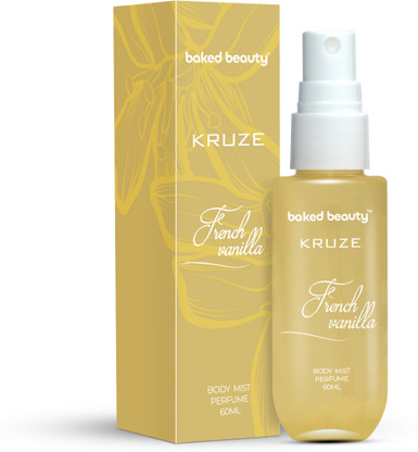 BAKED BEAUTY Kruze French Vanilla Body Mist Refreshing Long Lasting Gourmet Fragrance Body Mist