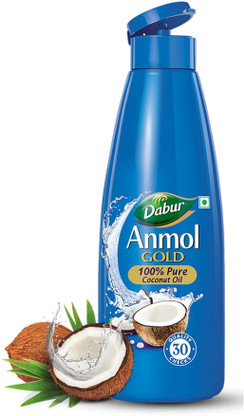 Dabur Gold 100% Pure Coconut Oil | Nariyal Tel | Natural | Multipurpose Hair Oil (550 ml)