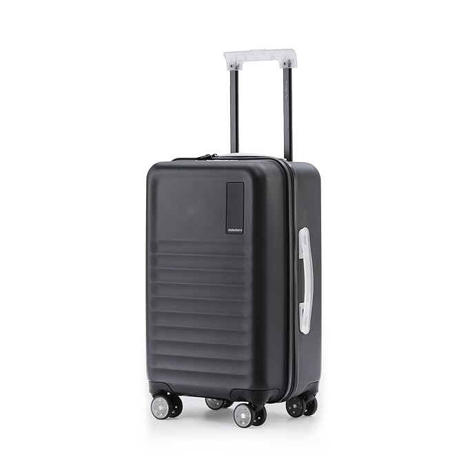 MOKOBARA The Aisle Trunk Luggage | 55 Cms Polycarbonate Shell, YKK Zippers, TSA-Approved Lock & Silent Ninja Wheels Travel Suitcase (Cabin, Crypto)