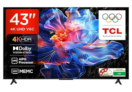TCL 43 inches 4K Ultra HD Smart LED Google TV