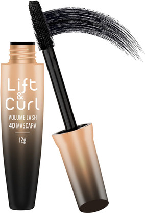 SWISS BEAUTY Lift & Curl 4D Volumizing Mascara | Waterproof | Black