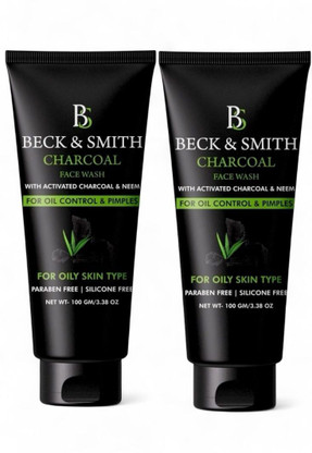 BECK AND SMITH charcoal neem facewash deep cleansing anti bacterial oil control tan removal men women Face Wash (200 g)