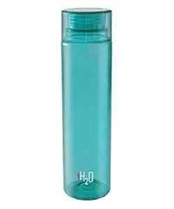 CELLO H2O Round Water Bottle 1000ml, Green | BPA Free, Unbreakable & Reusable PET Bottle