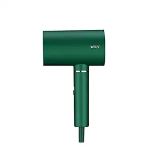 VGR V-431 Professional Hair Dryer 1600-1800Watts 3 Heat Setting & 2 speed settings comes with Double Overheating Protection, Cool function & 1.8m cable - Green