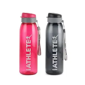 CELLO Athlete Flip Top Lid Water Bottles Set of 2, BPA-Free, Airtight