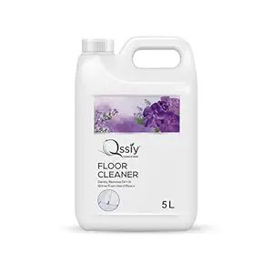 QSSIY Floor Cleaner 5L Lavender | Concentrated for Home Tiles, Marble, Wood | Streak-Free, Hand-Safe, Made in India