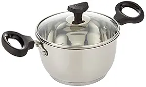 Crystal Stainless Steel Induction Bottom Casserole, 160 Mm, Standard, Multicolor