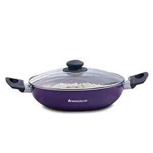Wonderchef Valencia Non-Stick Kadhai | Induction Stovetop Compatible