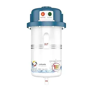 Instant Water Geyser 1 L Portable Water Heater, Made of First Class ABS Plastic, Auto Cut Off Feature with 1 Year Warranty, for Home, Office, Restaurant etc,Water Heater Premium Standerd