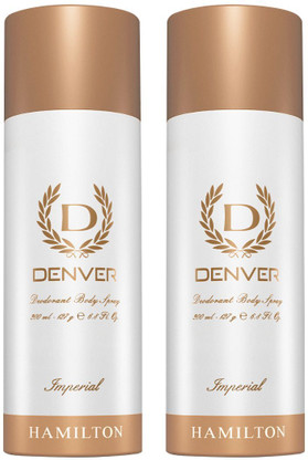 DENVER Imperial Body Spray - For Men (360 ml, Pack of 2)