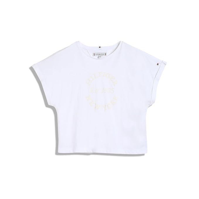 Tommy Hilfiger Girl's Letter Print Relaxed Fit T-Shirt