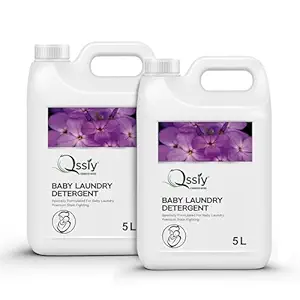 Qssiy Hypoallergenic Baby Laundry Detergent 10L Gentle Newborn Stain Remover, French Lavender Fragrance