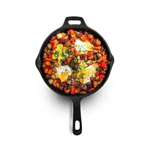 Ortex Super Smooth Cast Iron Fry Pan|Induction Friendly Nonstick Cookware
