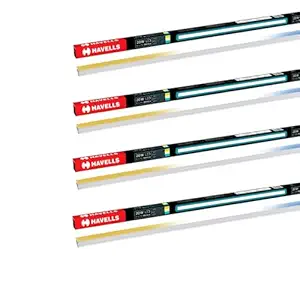 Havells 20W 3 in 1 LED Batten Tubelight|Energy Efficient|Three Color Temperatures(Warm White,Neutral White,Cool White)|Upto 4KV Surge Protection |Made in India | (Triyca)|Pack of 4'