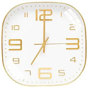 TEKCOOL Plastic Analogue Wall Clock Silent Quartz Decorative Latest Wall Clock