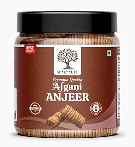 SHAKY NUTS Afghan Anjeer Figs Dry Fruits | Dried Afghan Anjeer | Rich Source of Vitamins & Dietary Fiber | Healthy Snack | Low in Calories - 1kg