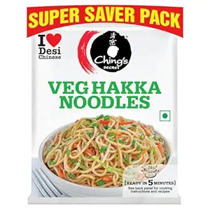 Ching's Secret Veg Hakka Noodles, 560g, Cooks in 5-7 mins, Just Soak & Drain