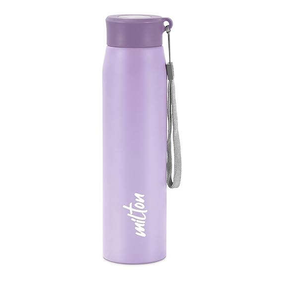 MILTON Handy 850 Stainless Steel Sipper Water Bottle 780 ml, Single Walled, ISI Certified I Leak Proof Lid, Rust Proof I For School, Office, Gym I Purple
