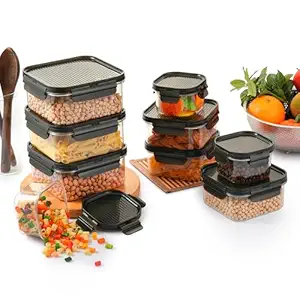 CELLO Modulock Storage Container Set | Stackable Air Tight Kitchen Fridge Container