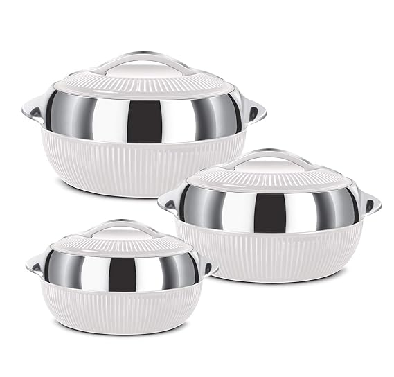 MILTON Fiesta Jr. Casserole Set of 3 | Inner Stainless Steel BPA-Free