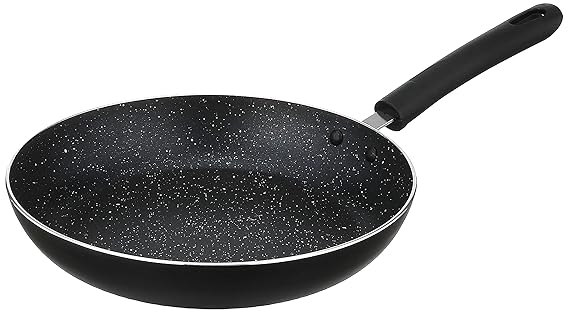 Amazon Brand SOLIMO - NONSTICK FRY PAN 24 CM, WITH GRANITE FINISH, 2.8 MM THICK -INDUCTION BASE