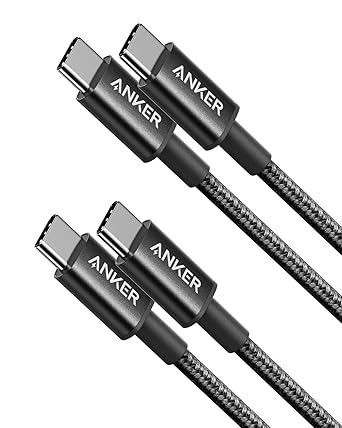 Anker USB C to USB C Cable, Type C 60W Fast Charging Cable (3.3FT, 2Pack)