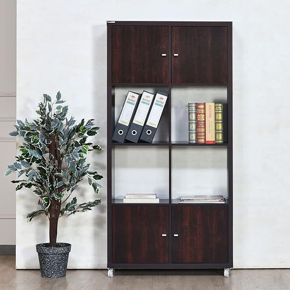 Nilkamal Joss Engineered Wood Book Case | Book Shelf with 4 Open Shelf