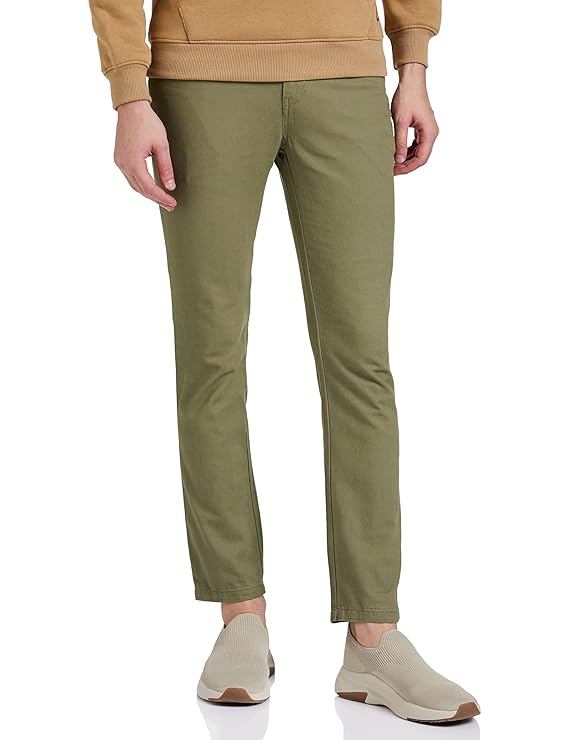 Amazon Brand - Symbol Men's Casual Cotton Pants Scoop Pocket Chinos Trousers Regular Fit