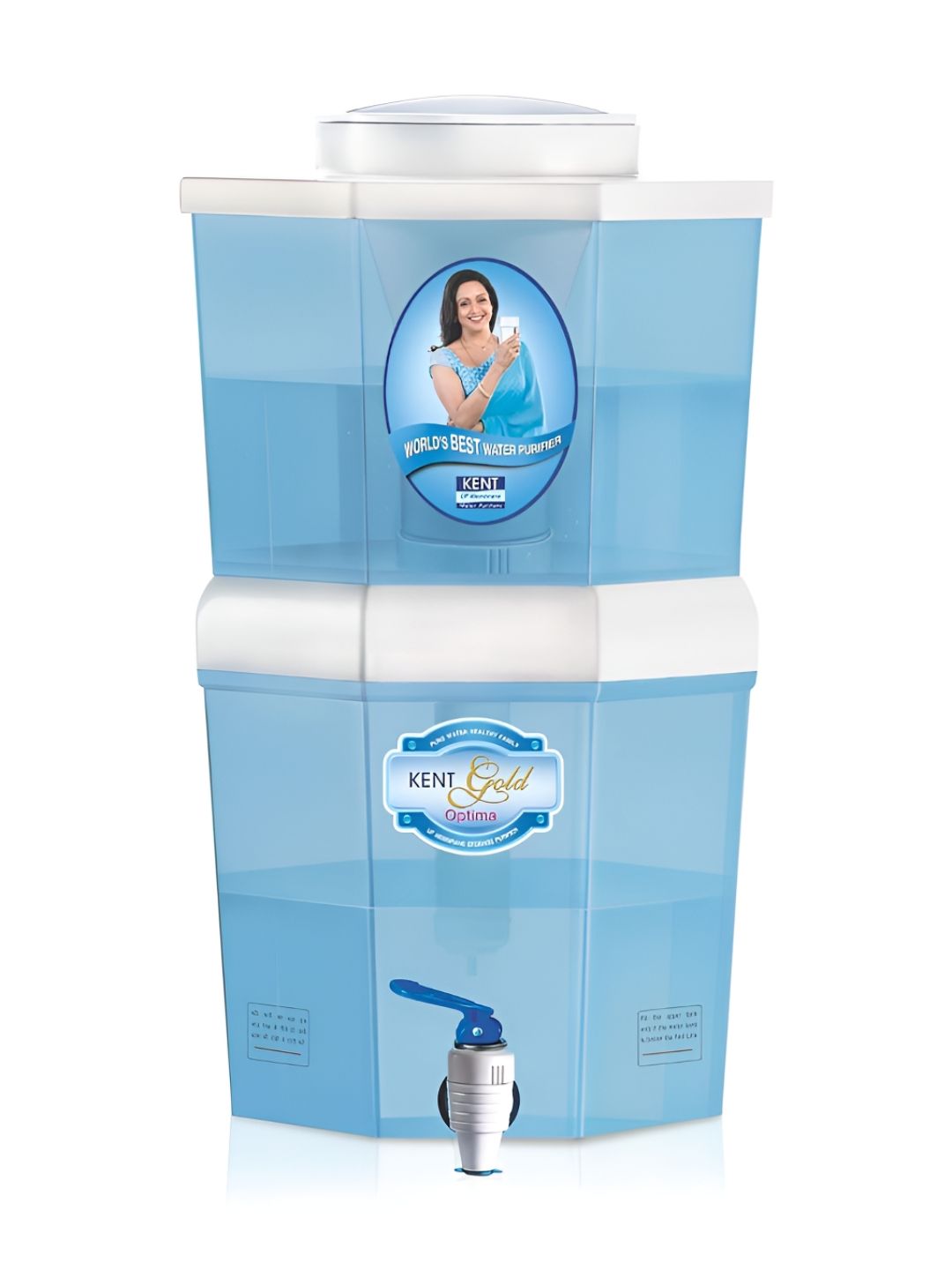 KENT UF Technology Based Gold Optima Counter-Top Gravity Water Purifier - 10L