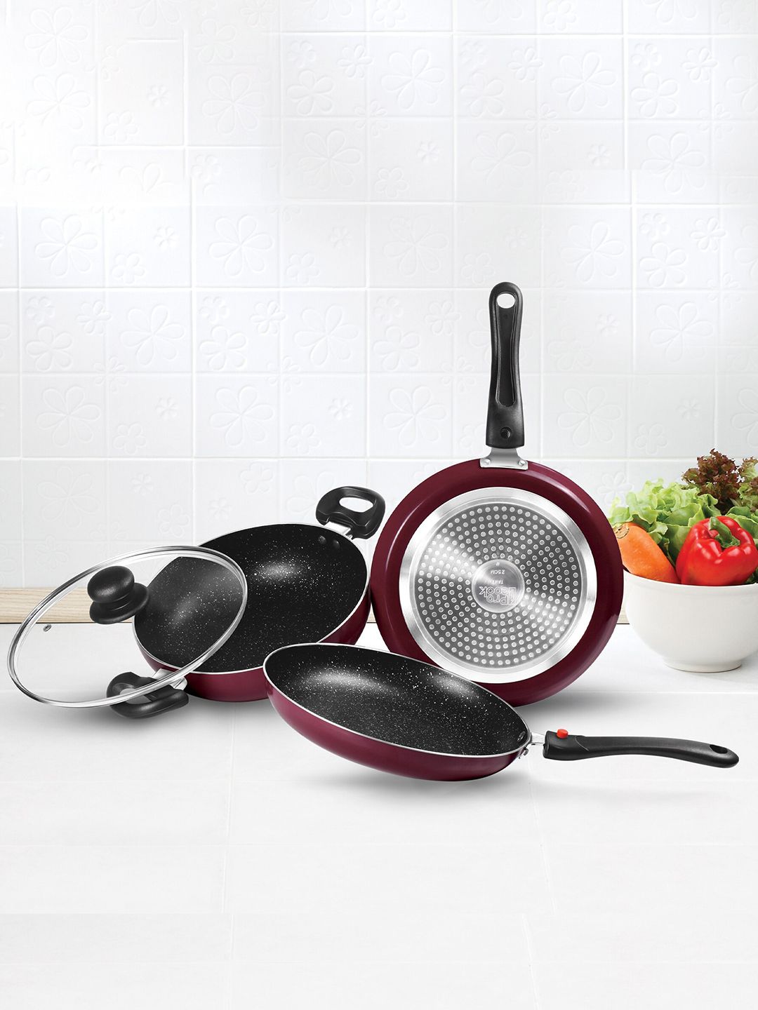 Pro Cook Induction Kitchen Jewel Peach Set of 3