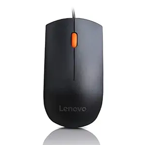 Lenovo 300 Wired Plug & Play USB Mouse for All-Day Comfort