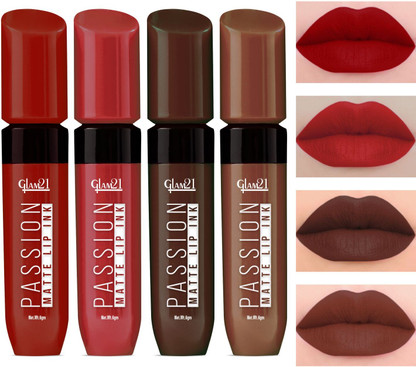 Glam21 Passion Matte Lip Ink Up to 12-hour color stay (Multicolor-16, 24 g)