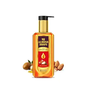 Bajaj Almond Drops Non Sticky Hair Oil With Almond and Argan Oil for 3 way Damage Protection 200ml