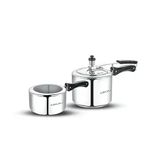Bajaj New Shakti 2L, 3L Inner Lid Aluminium Pressure Cooker Combo