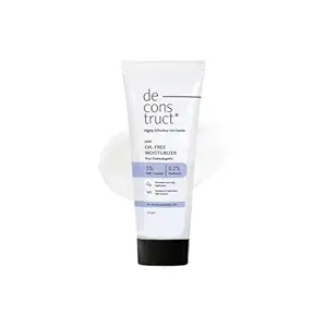 Deconstruct Oil-Free Moisturizer | Non Sticky, Lightweight, Non-Comedogenic & Fast-Absorbing | Tested for 72H Hydration | For Oily, Acne-Prone & Sensitive Skin |50g