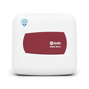 AO Smith Geyser 25 Litre 5 Star Rating (BEE) | Powerful 2KW Heating | Storage Water Heater With 2X Corrosion Resistant Blue Diamond Glass Tank | Warranty: 5 Yr Tank, 2 Yr Comprehensive | HSE-SHS-025